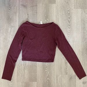 Long sleeve crop top